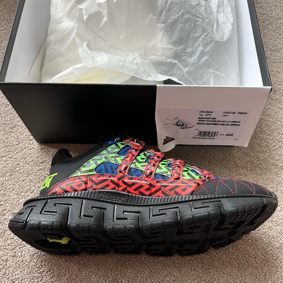 Versace Trigeca low top sneakers NWT 39.5 - Picture 6 of 12